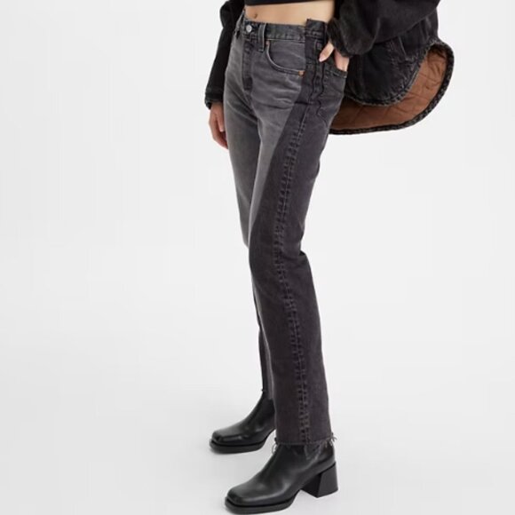 Levi's 501 Spliced Jeans Parallel Universe Dark Wash - Picture 1 of 11